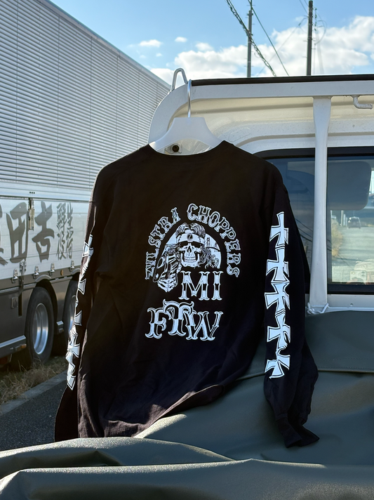 ZYLSTRA CHOPPERS - THE POWER REMAINS ロングスリーブ Tシャツ